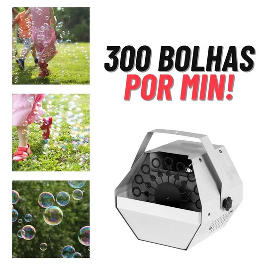 Máquina de Bolha de Sabão Pequena Ideal para Festas e Eventos