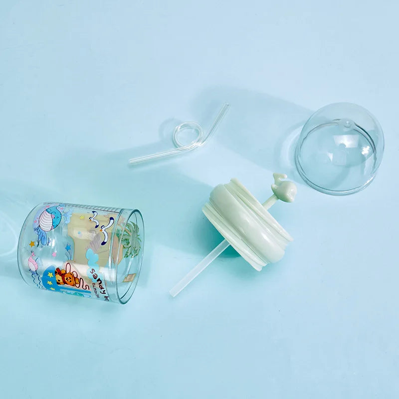 Garrafa D’Água Com Canudos Para Alimentação De Bebês