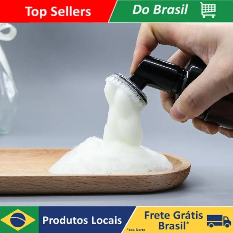 Frasco De Skin Care Com Cabeça De Silicone E Escova De Limpeza