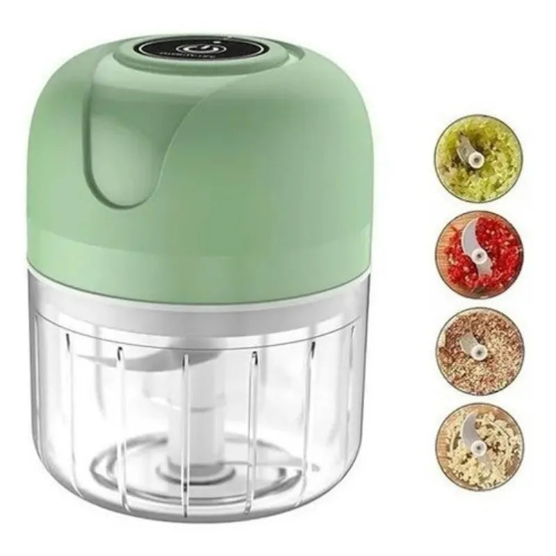 Mini Processador Elétrico de Alimentos Portáti