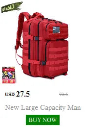 Nova grande capacidade homem exército tático camo mochilas assalto militar sac