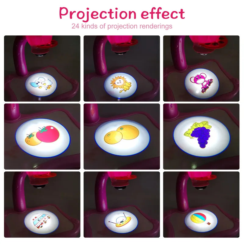 LED Projetor E Mesa Para Crianças