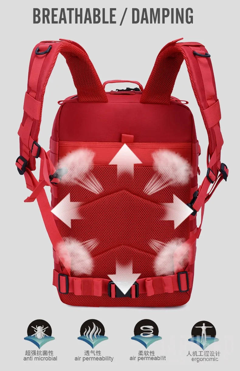 Nova grande capacidade homem exército tático camo mochilas assalto militar sac