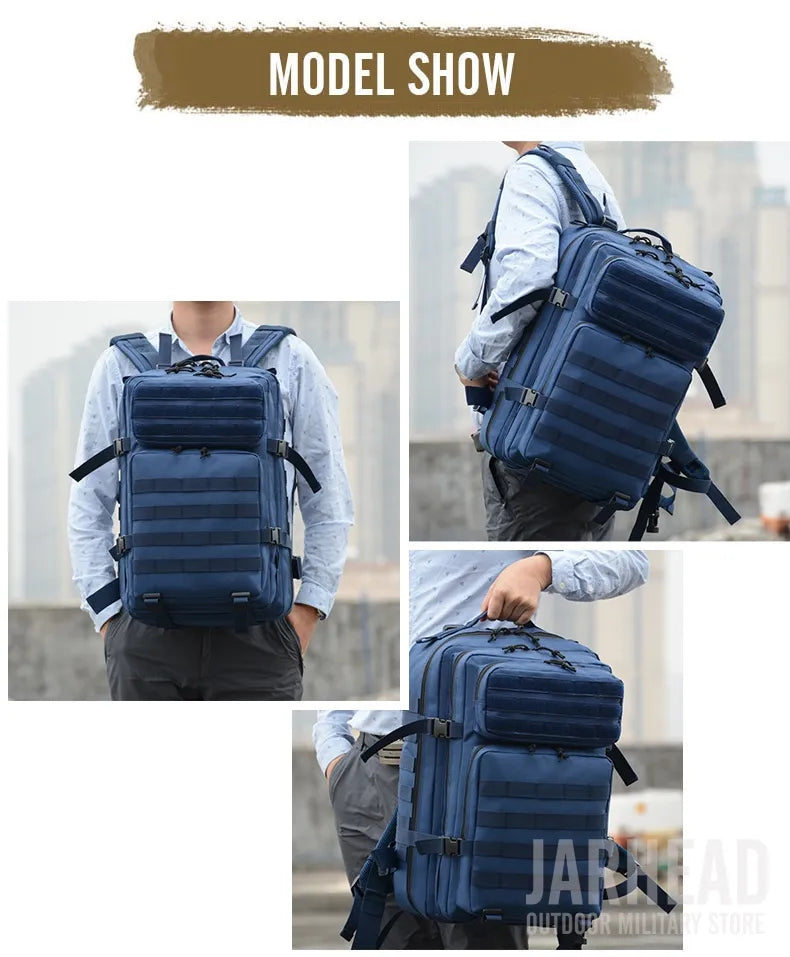 Nova grande capacidade homem exército tático camo mochilas assalto militar sac