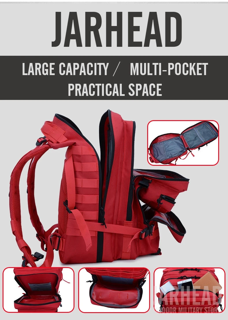 Nova grande capacidade homem exército tático camo mochilas assalto militar sac