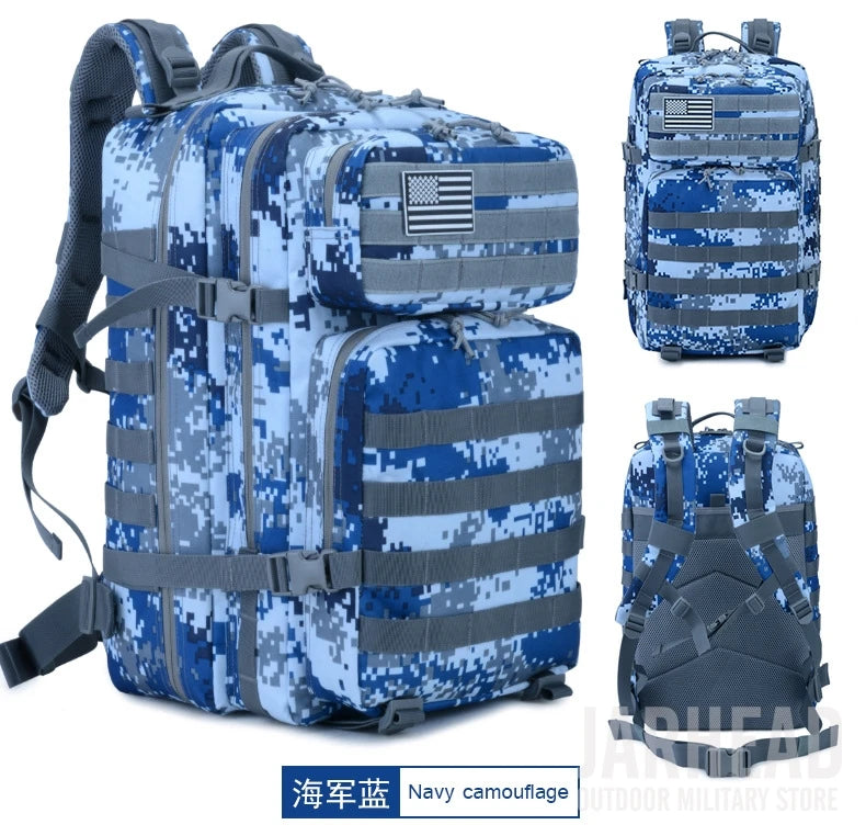 Nova grande capacidade homem exército tático camo mochilas assalto militar sac