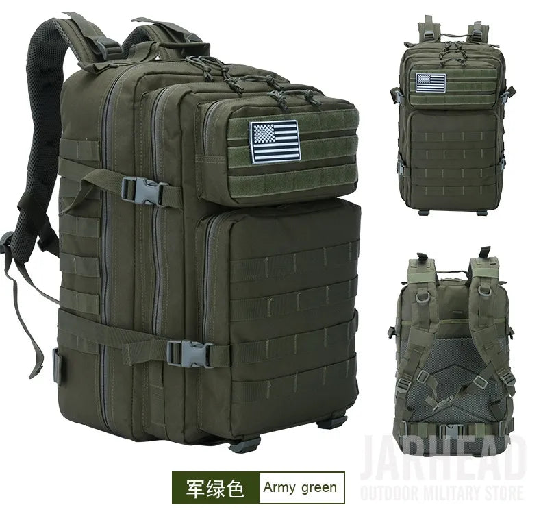 Nova grande capacidade homem exército tático camo mochilas assalto militar sac