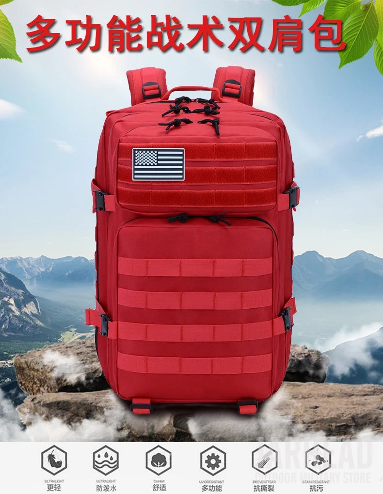 Nova grande capacidade homem exército tático camo mochilas assalto militar sac