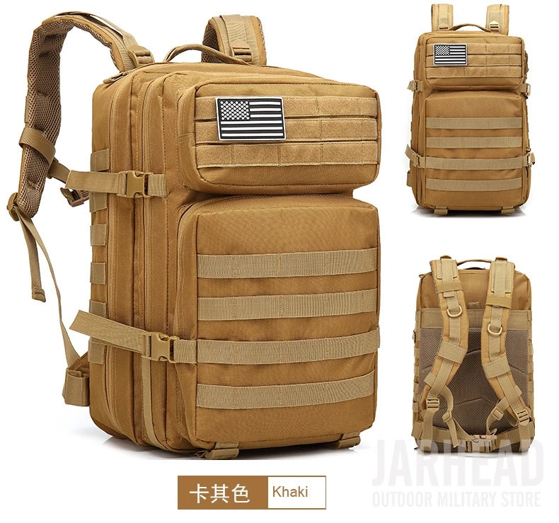 Nova grande capacidade homem exército tático camo mochilas assalto militar sac