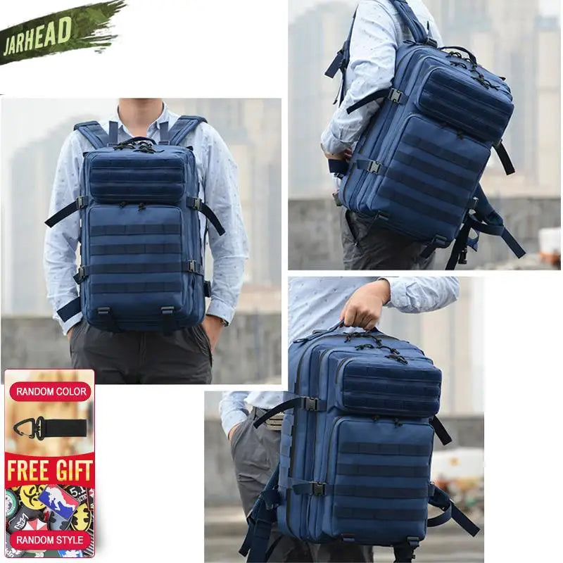 Nova grande capacidade homem exército tático camo mochilas assalto militar sac