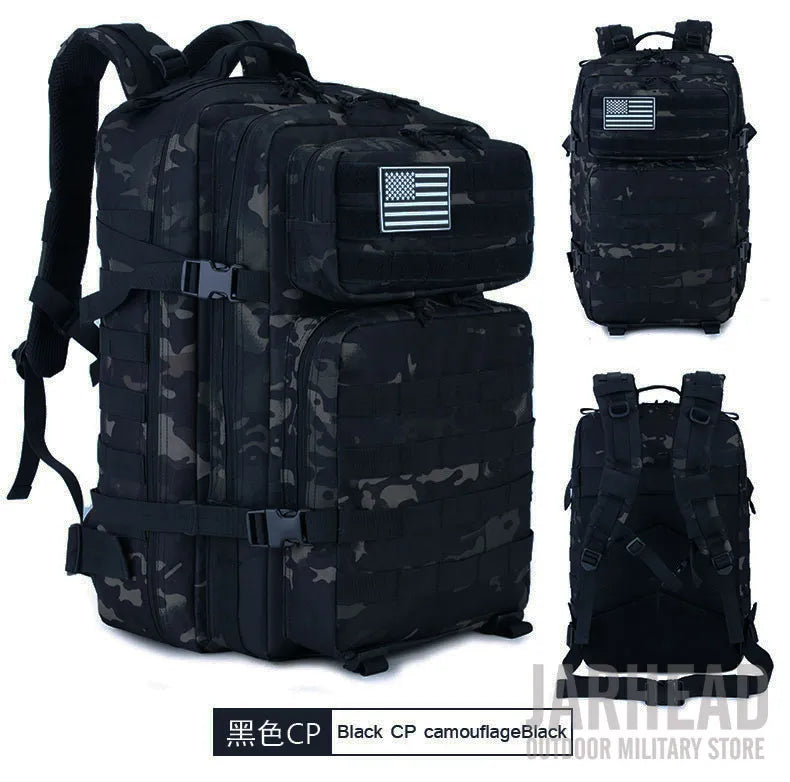Nova grande capacidade homem exército tático camo mochilas assalto militar sac