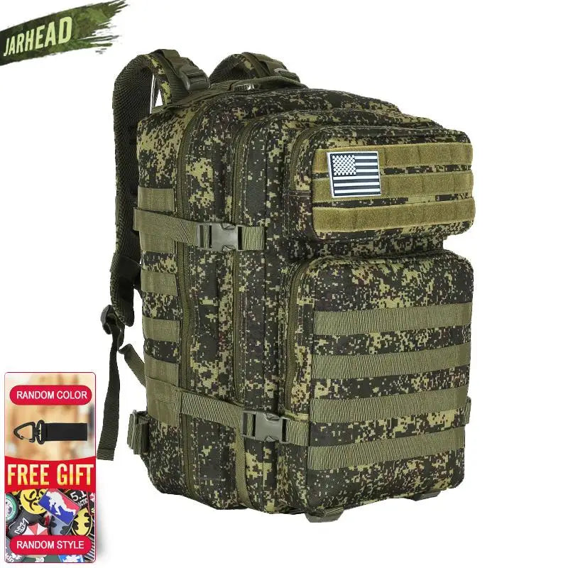 Nova grande capacidade homem exército tático camo mochilas assalto militar sac