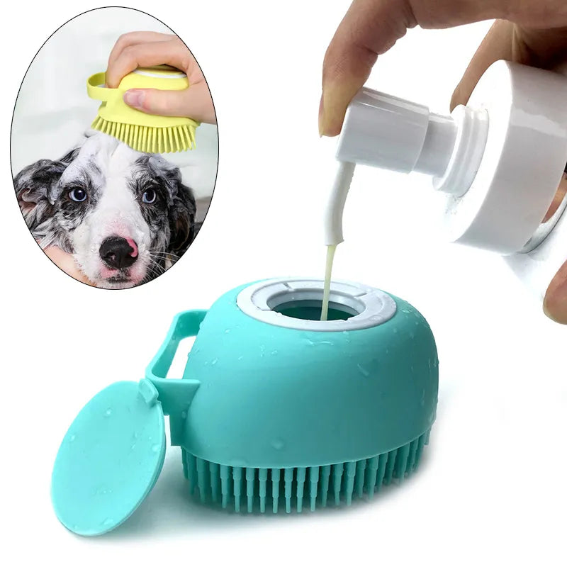 Cachorro do banheiro grande cão gato banho massagem luvas escova de silicone ma