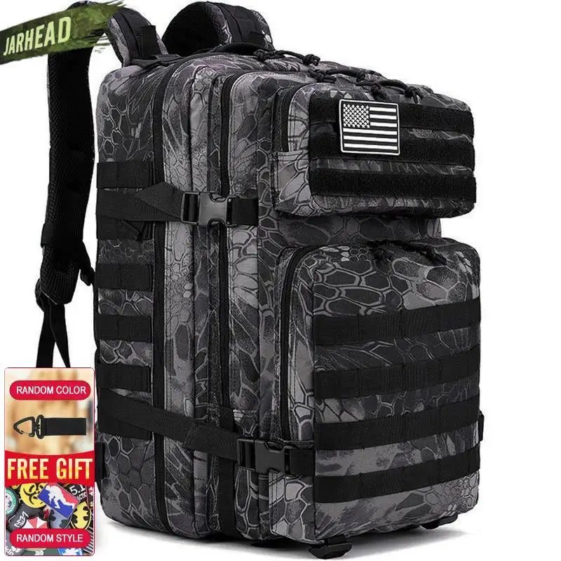 Nova grande capacidade homem exército tático camo mochilas assalto militar sac
