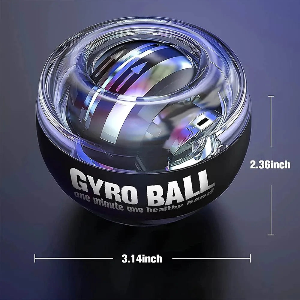 Bola Gyroball LED Para Treinamento De Pulso