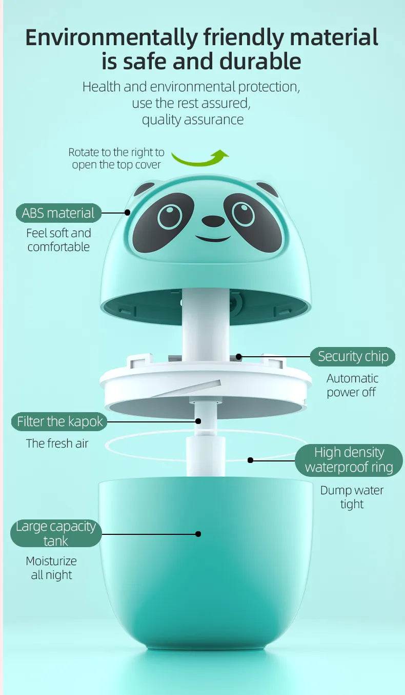 Umidificador de ar fofo gatinho e urso, Umidificadores Aromaterapia, Difusores,