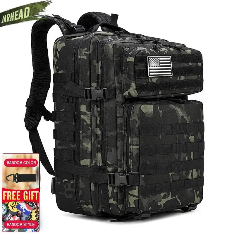 Nova grande capacidade homem exército tático camo mochilas assalto militar sac
