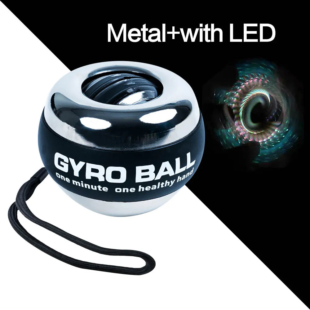Bola Gyroball LED Para Treinamento De Pulso