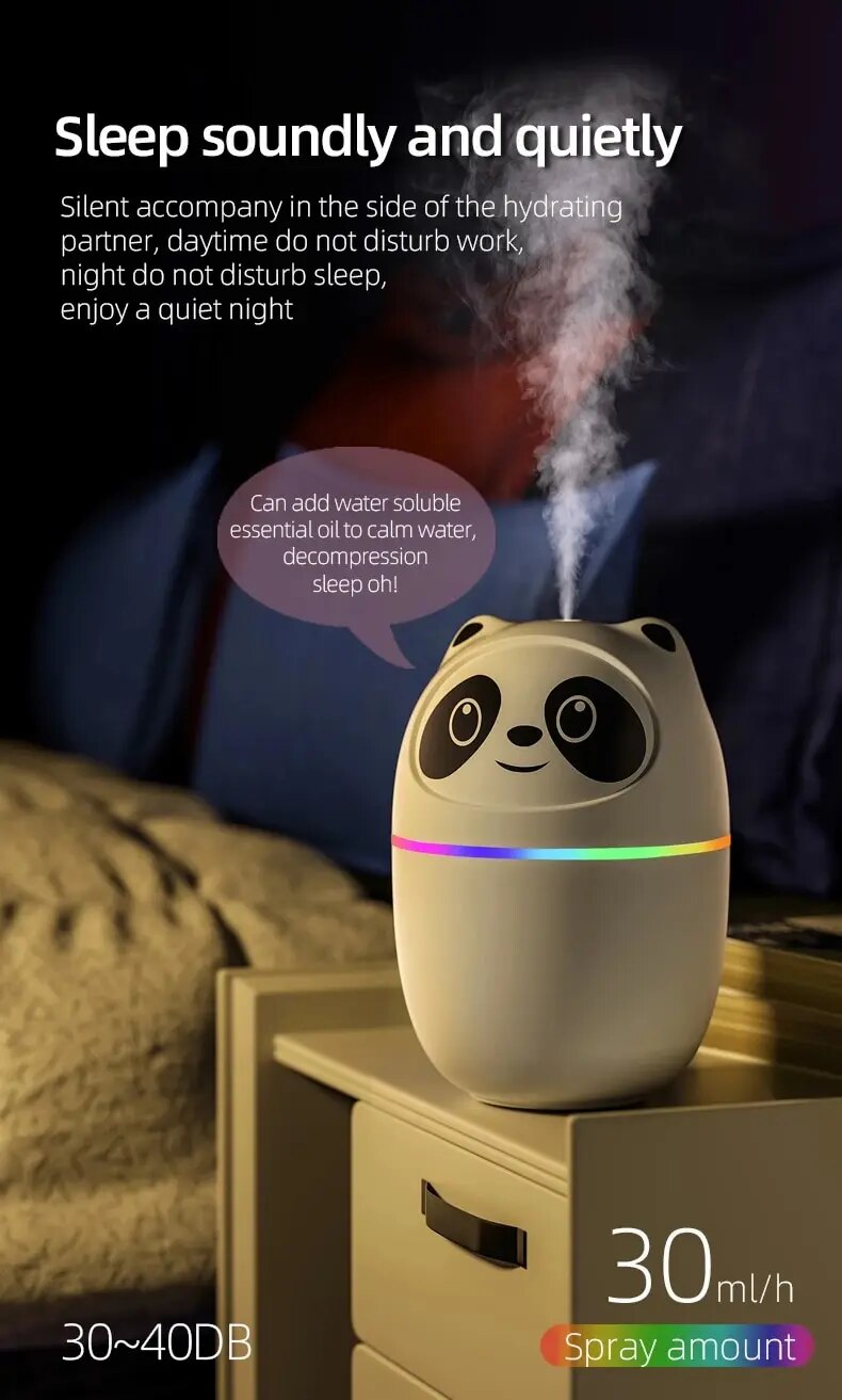 Umidificador de ar fofo gatinho e urso, Umidificadores Aromaterapia, Difusores,