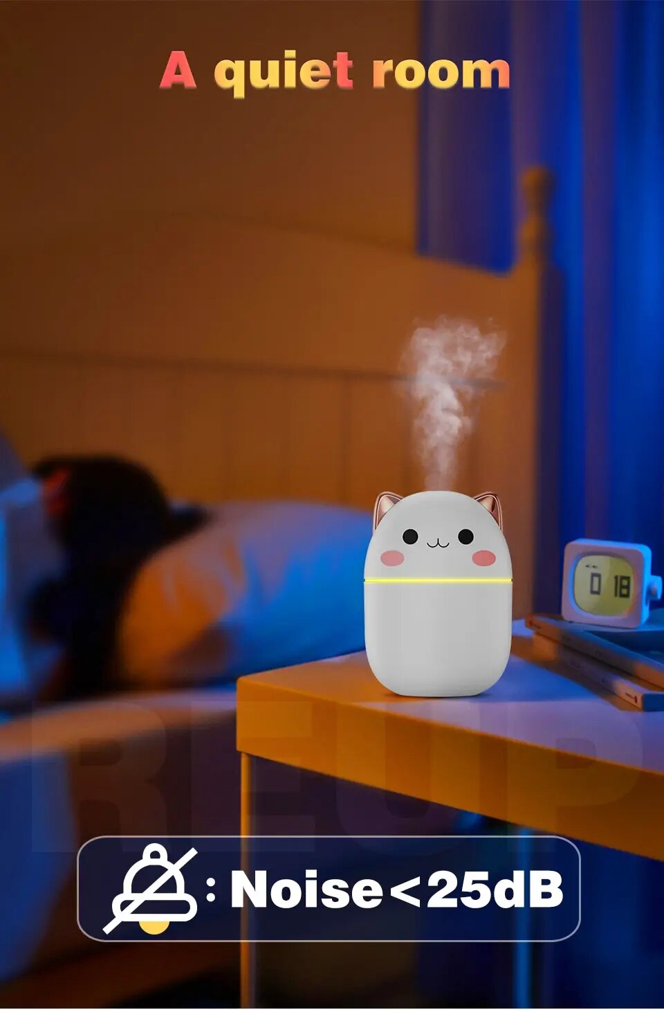 Umidificador de ar fofo gatinho e urso, Umidificadores Aromaterapia, Difusores,