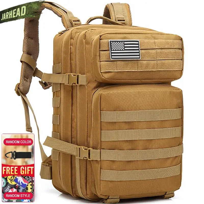 Nova grande capacidade homem exército tático camo mochilas assalto militar sac