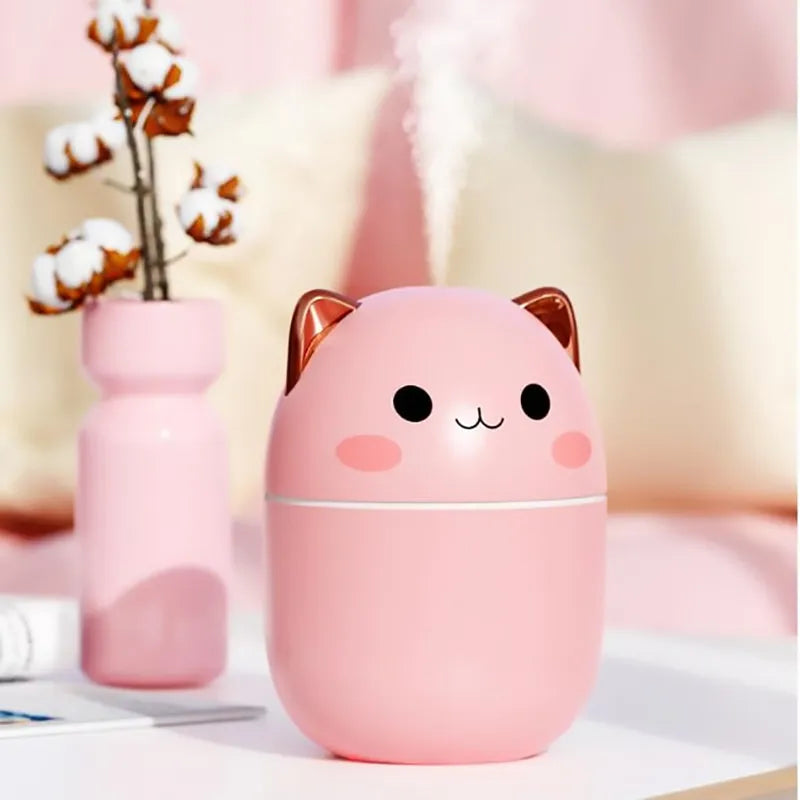Umidificador de ar fofo gatinho e urso, Umidificadores Aromaterapia, Difusores,