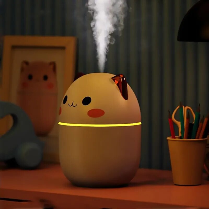 Umidificador de ar fofo gatinho e urso, Umidificadores Aromaterapia, Difusores,