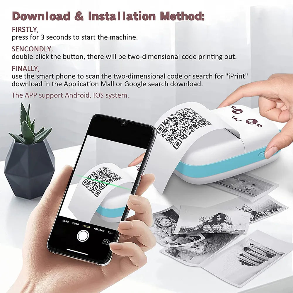 Mini Impressora Bluetooth