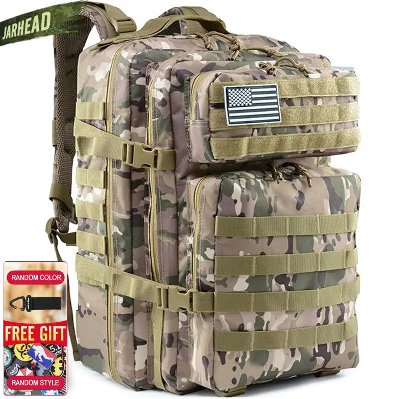 Nova grande capacidade homem exército tático camo mochilas assalto militar sac