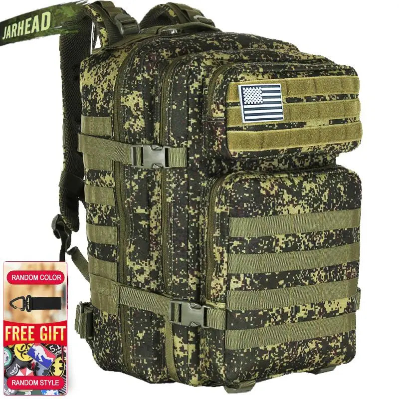 Nova grande capacidade homem exército tático camo mochilas assalto militar sac