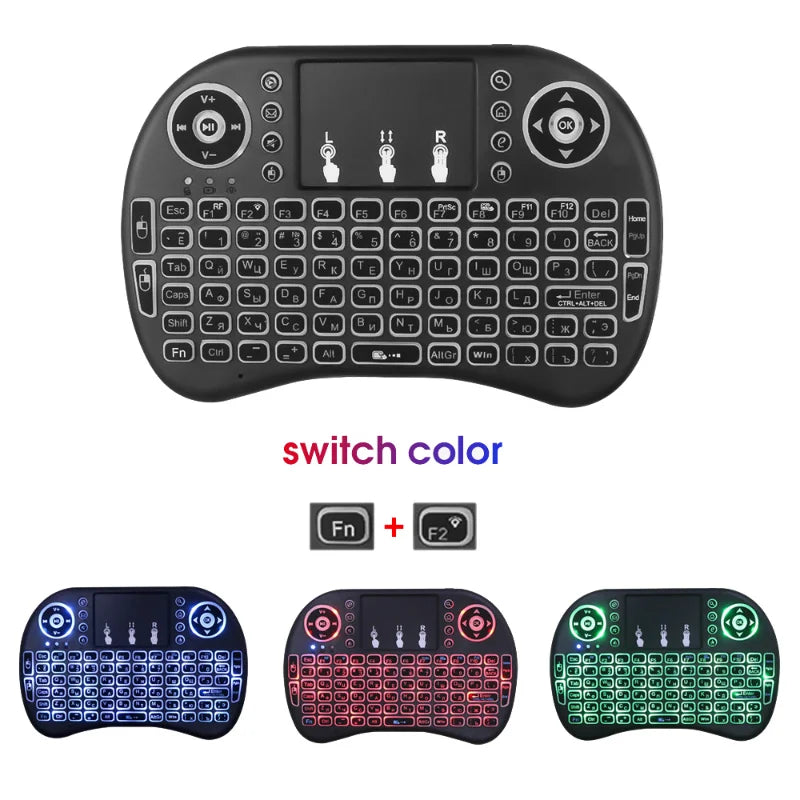 Mini teclado USB com Touchpad