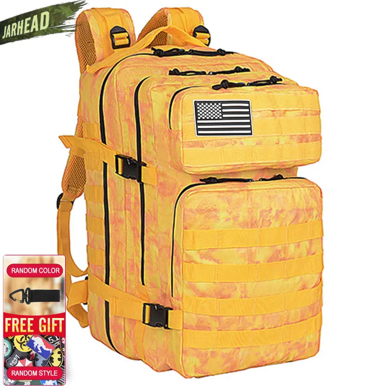 Nova grande capacidade homem exército tático camo mochilas assalto militar sac