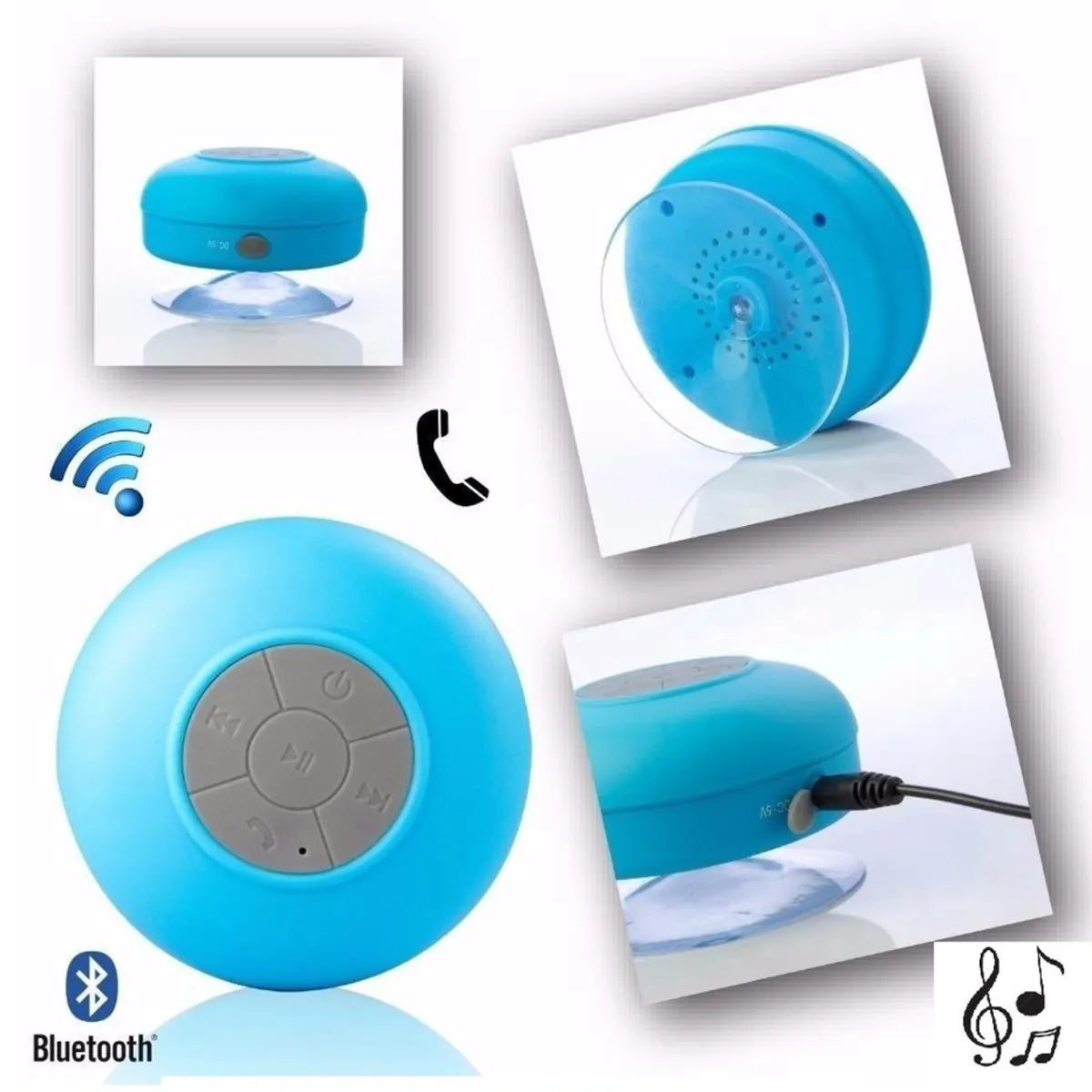 Mini Caixa De Som Bluetooth Para Banheiros
