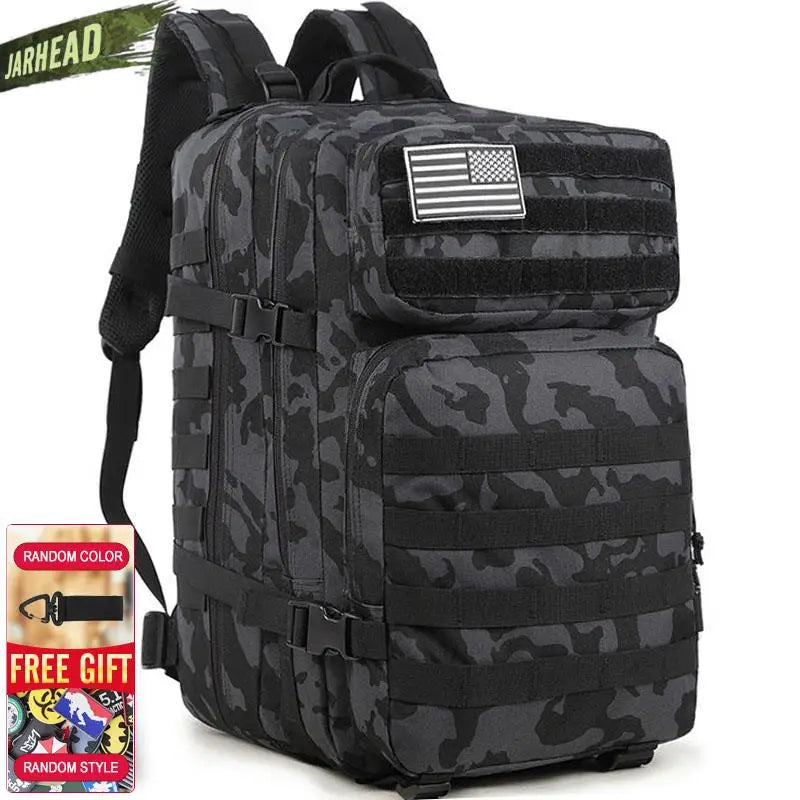 Nova grande capacidade homem exército tático camo mochilas assalto militar sac